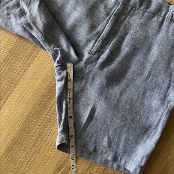 Frescobol Carioca Shorts Blue Linen Cotton Mens 36 Preppy Golf Casual - Picture 5 of 9